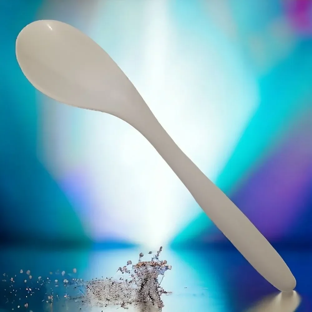 Ingrid Ltd Chicago Serving Spoon Salad White Melamine Melmac Mid Century Modern.